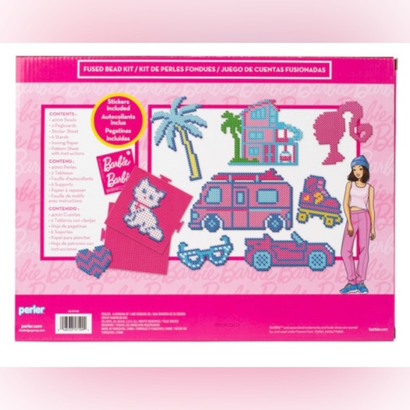 Perler Barbie Fused Bead Deluxe Box Kit - Picture 2 of 9